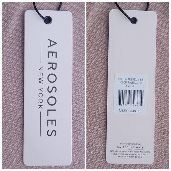 Aerosoles Pale Mauve Fairycore‎ Coquette Princess Shimmery Shorts Pajama Set NWT - Picture 6 of 12